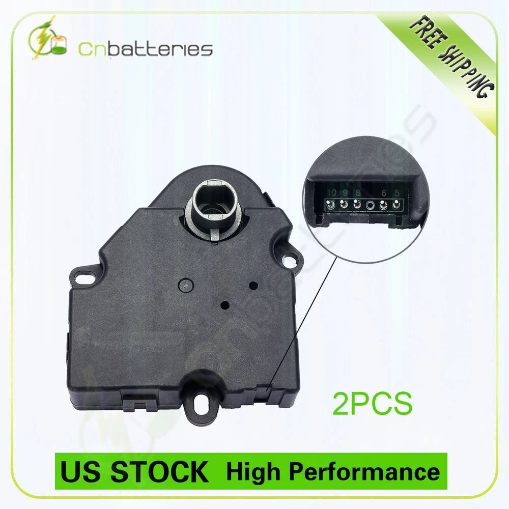 2X HVAC Heater Blend Door Actuator for Chevrolet Traverse (2009–2012) 15-73666