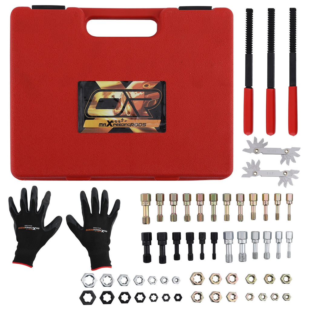 Thread Restorer Kit for UNC UNF & Metric Threads (56 Pieces)
