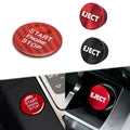 Real Carbon Engine Start & Cigarette Lighter Eject Button Trim for Audi A4 RS4 (2016–2020)