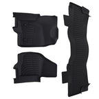 Carpet Floor Mats for Ford F-250 F-350 F-450 SuperCrew (2012–2016) Black