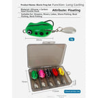 5PCS Soft Silicone Fishing Baits with Noise Maker for Bass