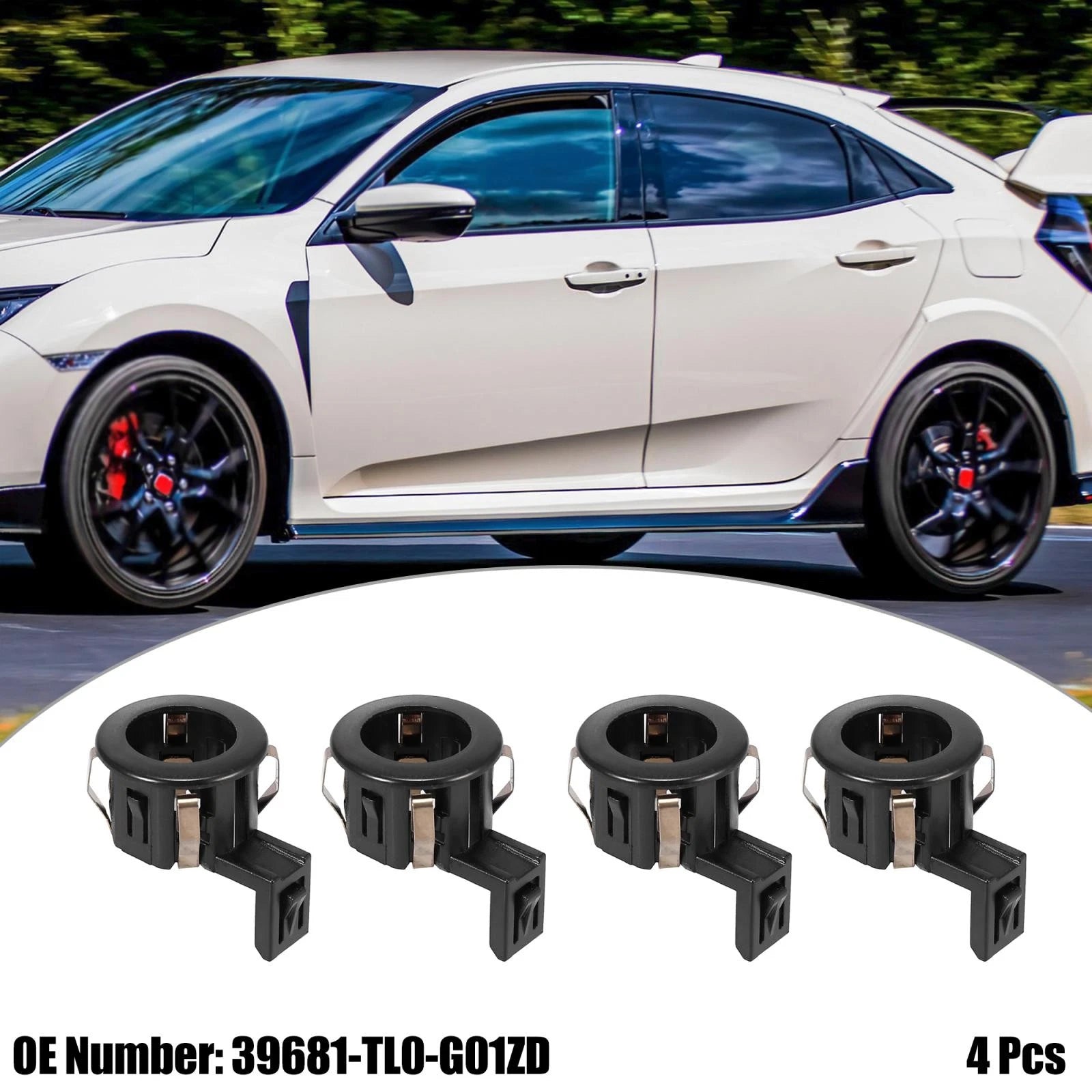 Set of 4 Parking Assist Sensor Retainers for Honda Odyssey (2011–2017) 39681-TL0-G01ZD