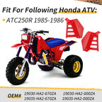2Pcs Red Radiator Shrouds for Honda ATC250R (1985–1986)