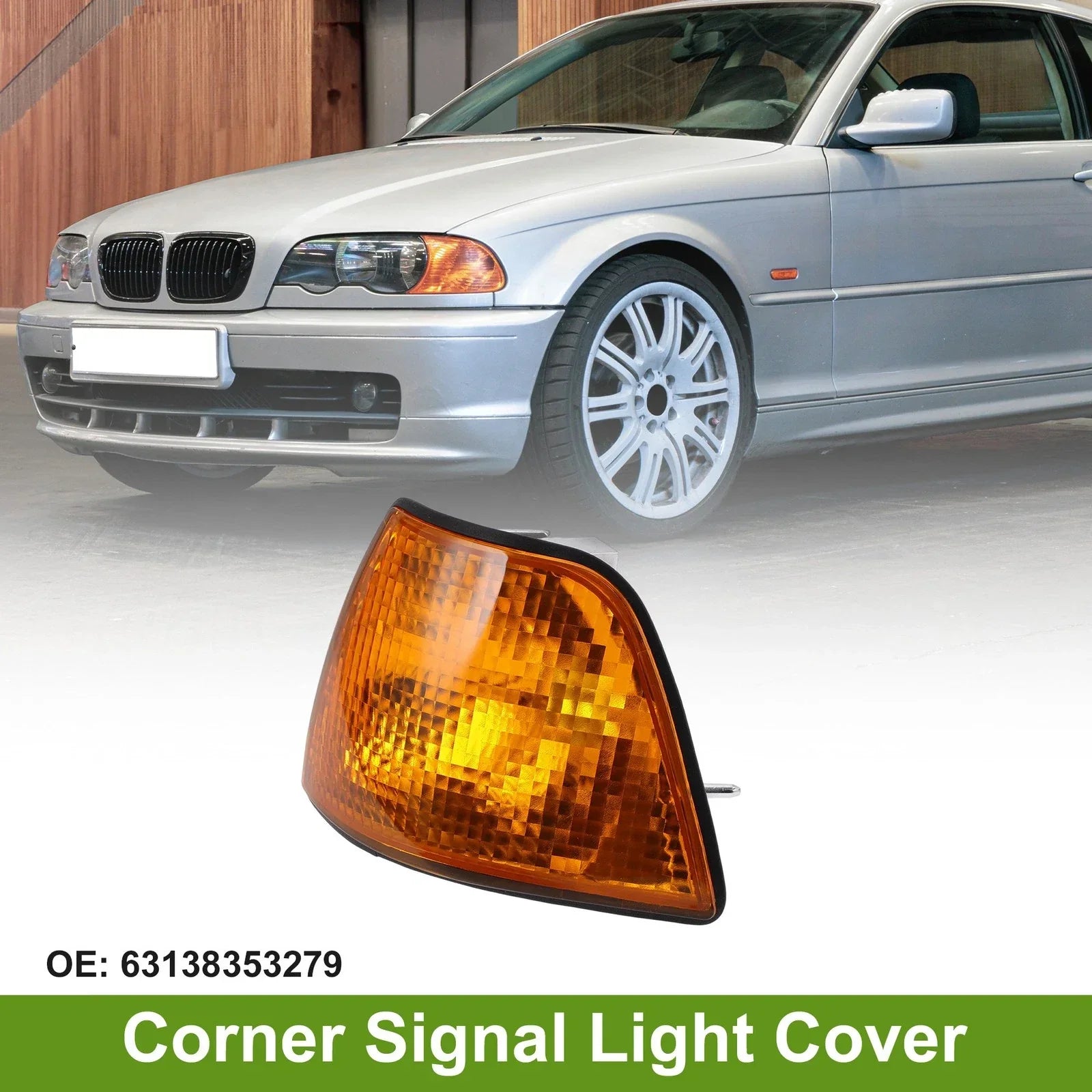 Left Corner Signal Light Cover 1Pc for BMW 3 Series (1992-1998)