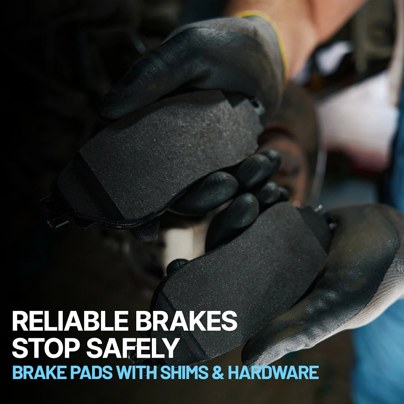 Set of 4 Front Ceramic Brake Pads for Nissan Frontier 4WD