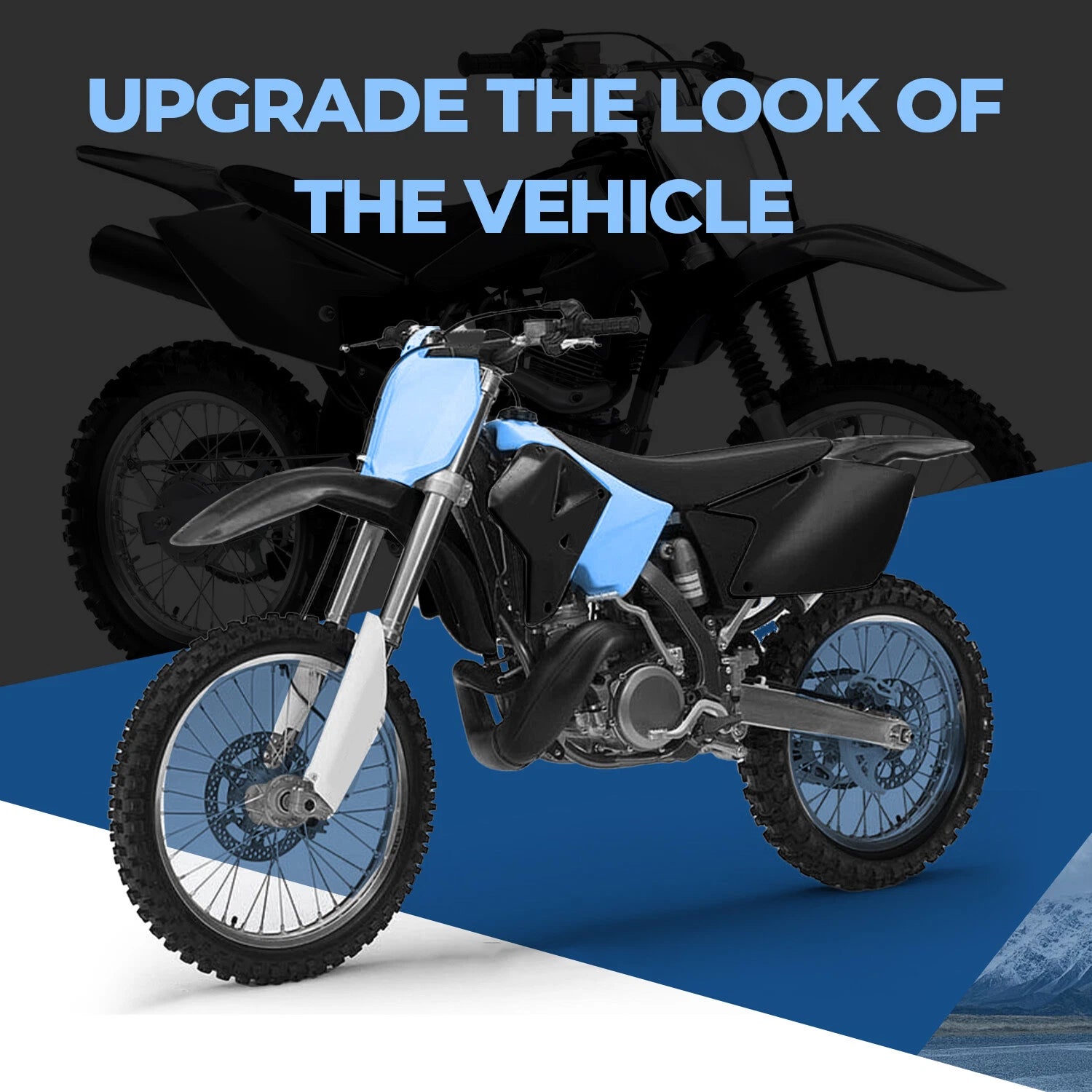 Complete Plastics Kit Fairing Body Kit for Suzuki RM250 RM125 (2001–2008) SUKIT400001