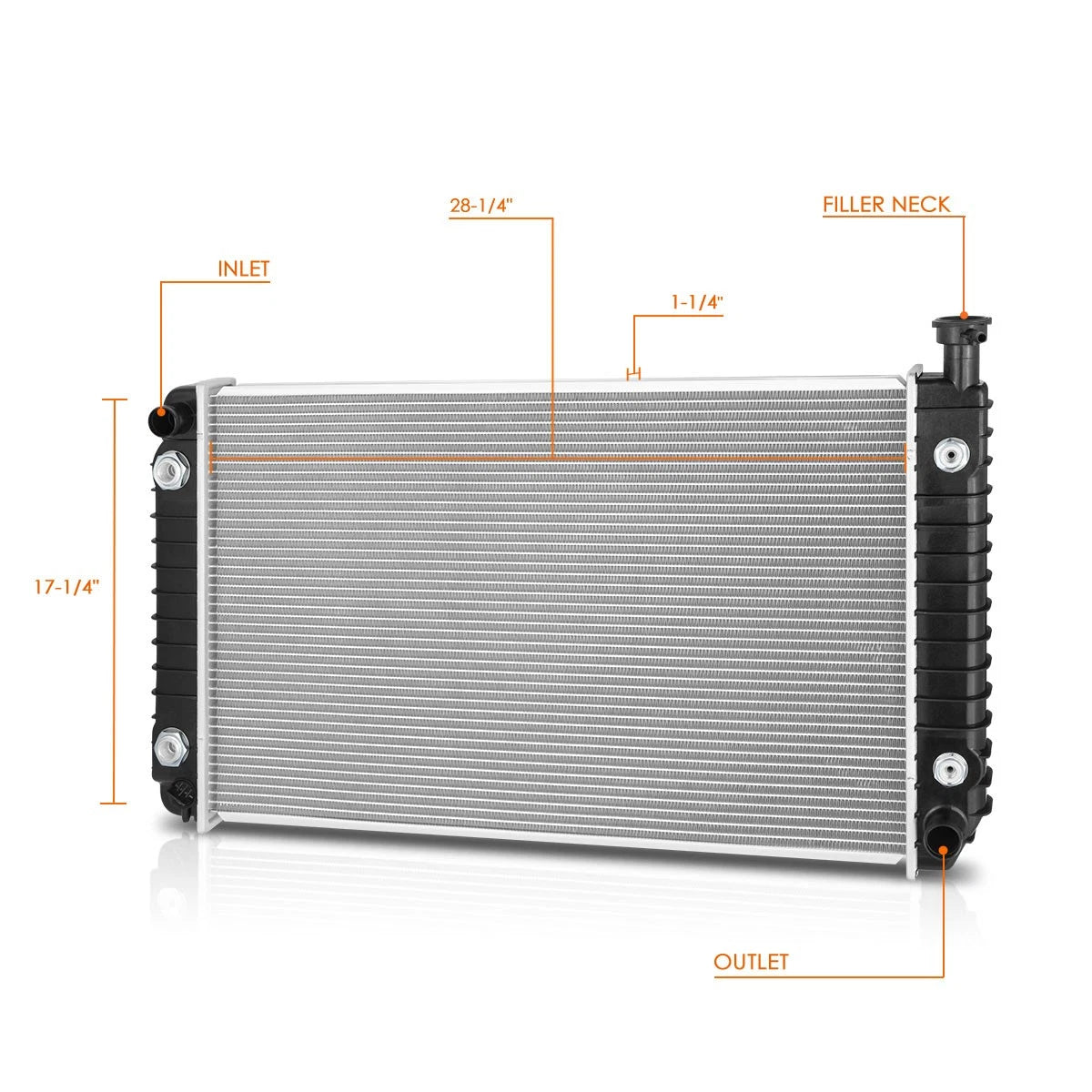 Factory Style Radiator DPI-1476 for Lumina APV/Silhouette/Trans Sport (1992–1995)