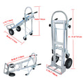 Folding Hand Truck for Aluminum Convertible (1000lbs Capacity)