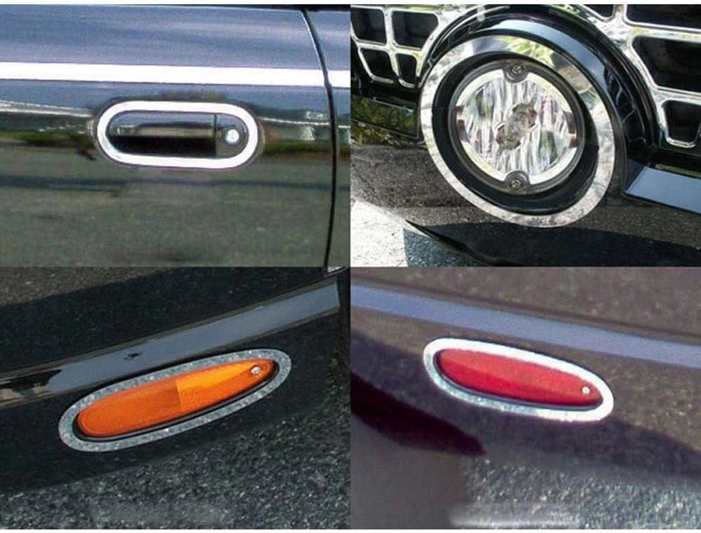 8pc. Luxury FX Stainless Marker Light Surround Trim for 2002-06 Ford Thunderbird
