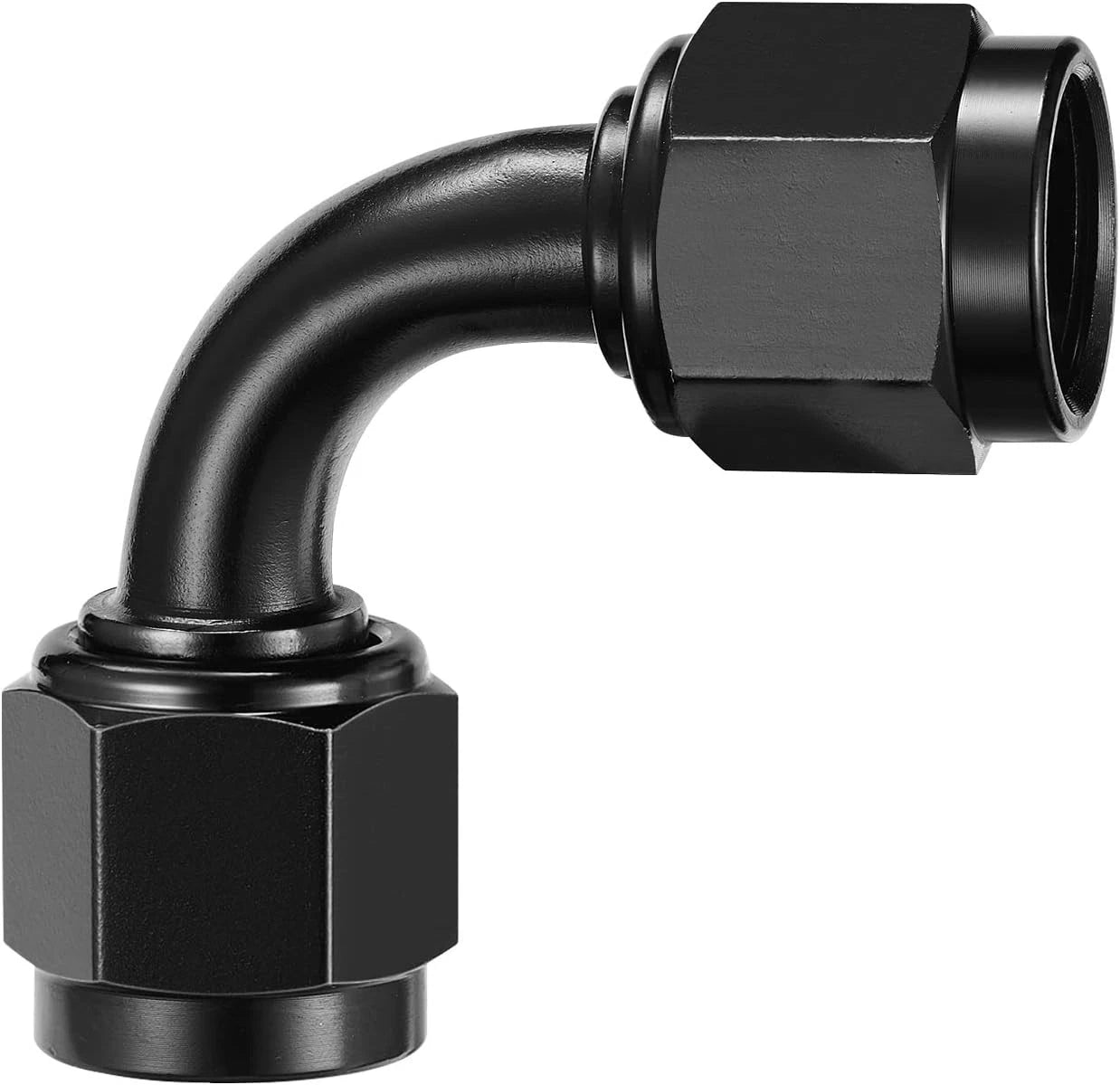 10AN Female to 10AN Female 90 Degree Swivel Coupler Union Fitting Adapter