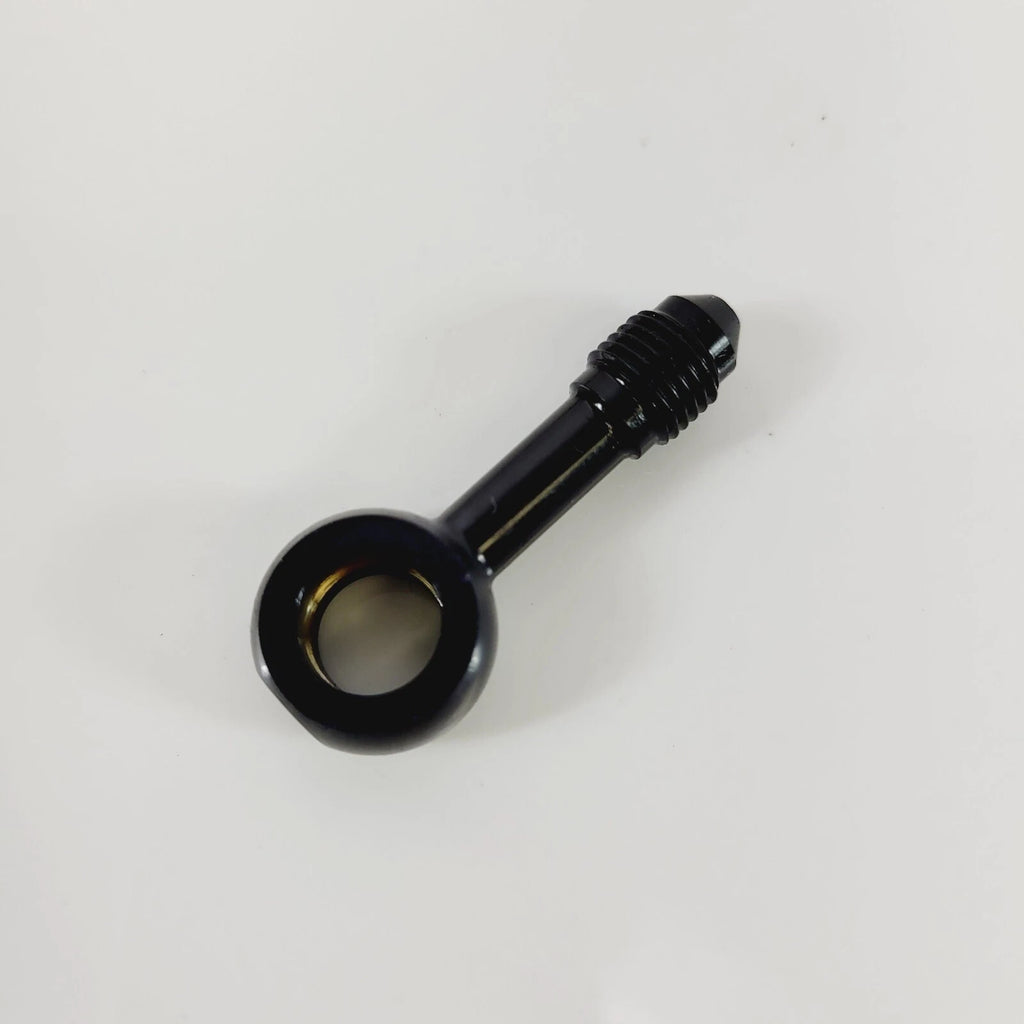 Banjo Fitting 10 mm AN3 180° Black for Harley (1704-58)