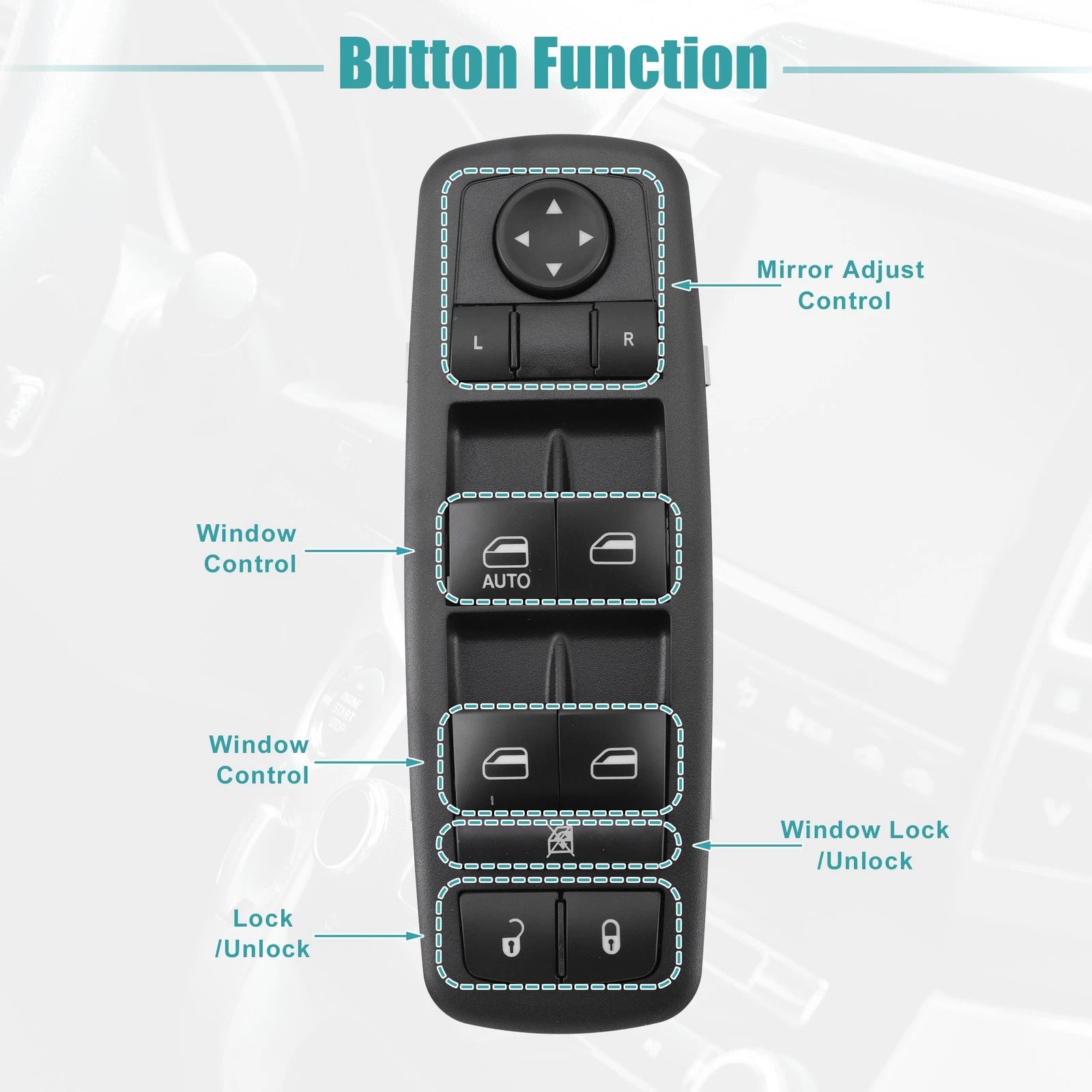 Power Window Switch for Dodge Journey (No. 68084001AB)