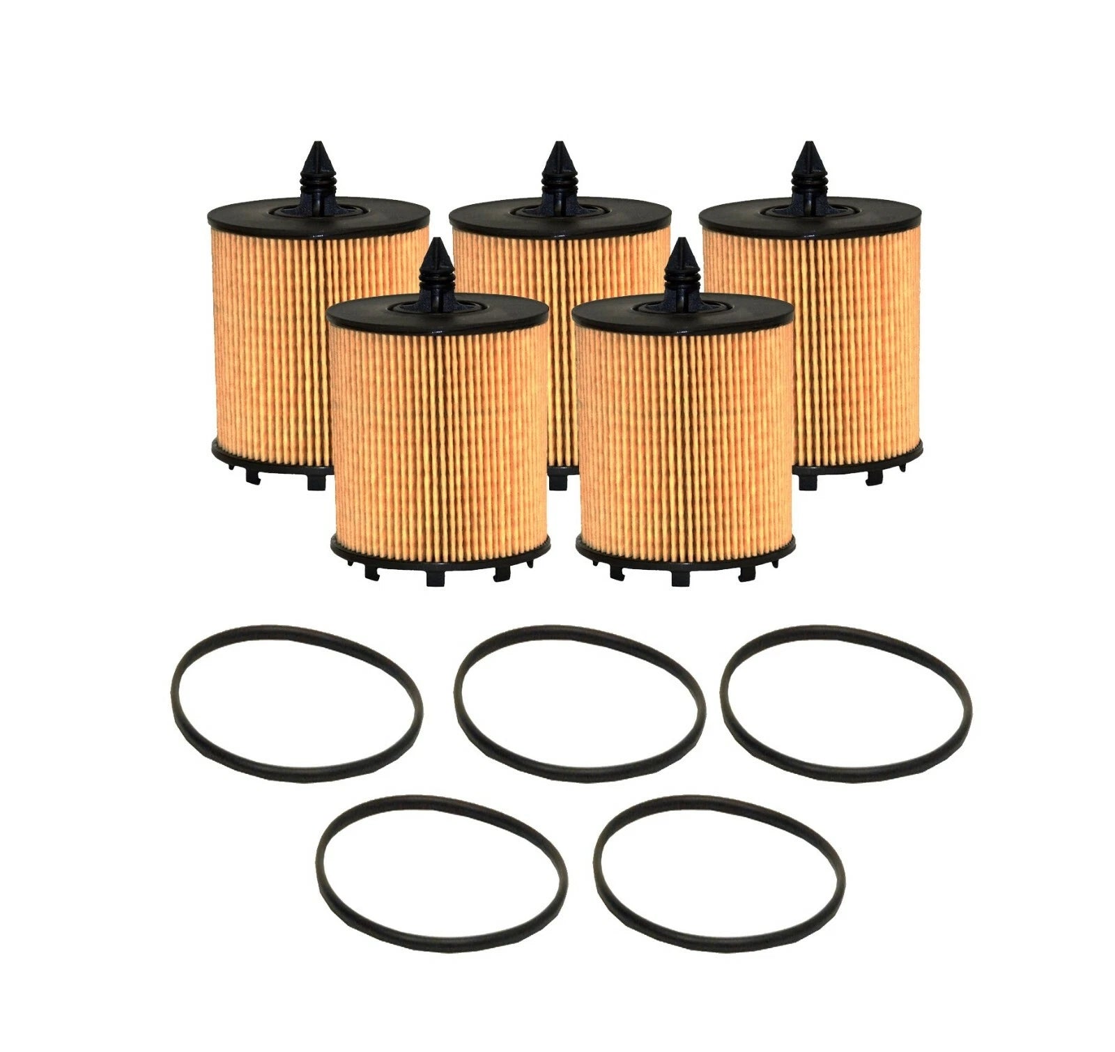 Set of 5 Engine Oil Filters for Buick Cadillac Chevy GMC Pontiac Saab