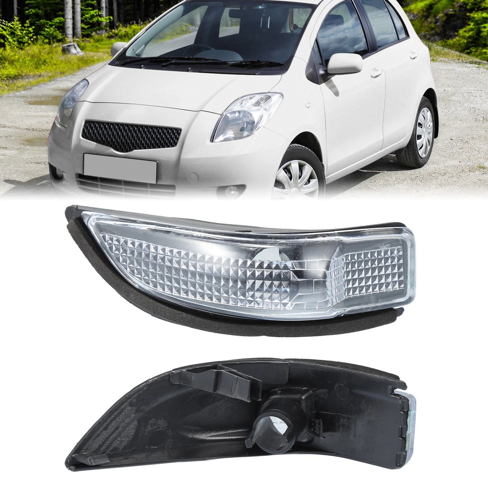 Right Rearview Mirror Turn Signal Lamp Housing for Toyota Yaris (2006–2011) No. 817300D080
