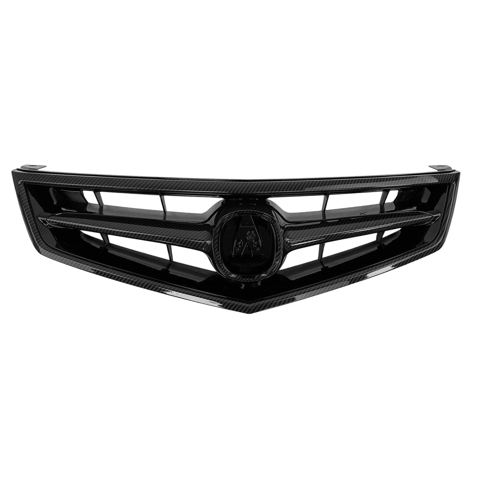 Front Bumper Grille with Carbon Fiber Style for Acura TSX (2006–2008)