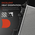 Radiator with Oil Cooler for Buick Regal (2014–2017) L4 2.0L Turbo