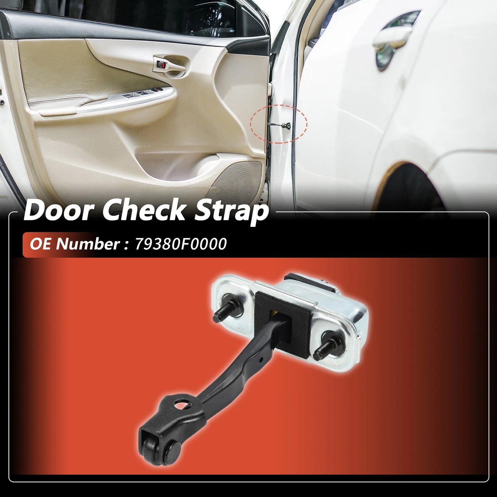 Front Left Door Check Strap for Hyundai Elantra (2016–2020) No.79380F0000