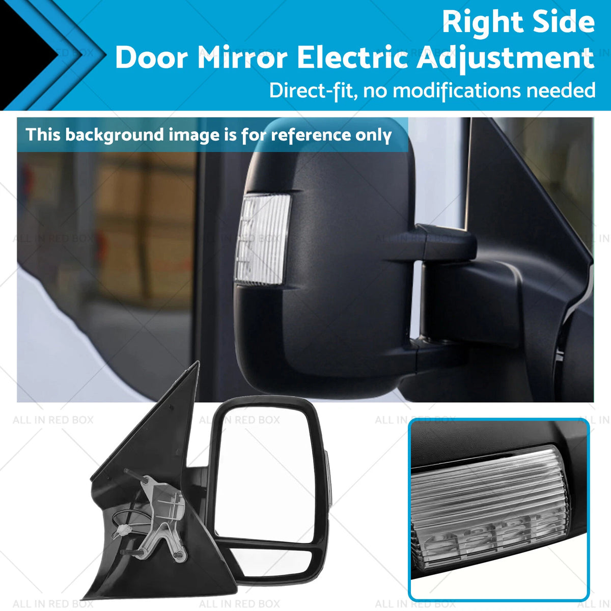 RH Electric Door Mirror for LDV V80 (2013–Present)