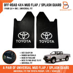 Heavy Duty Rubber Mud Flaps Splash Guards for Toyota 4x4 4WD