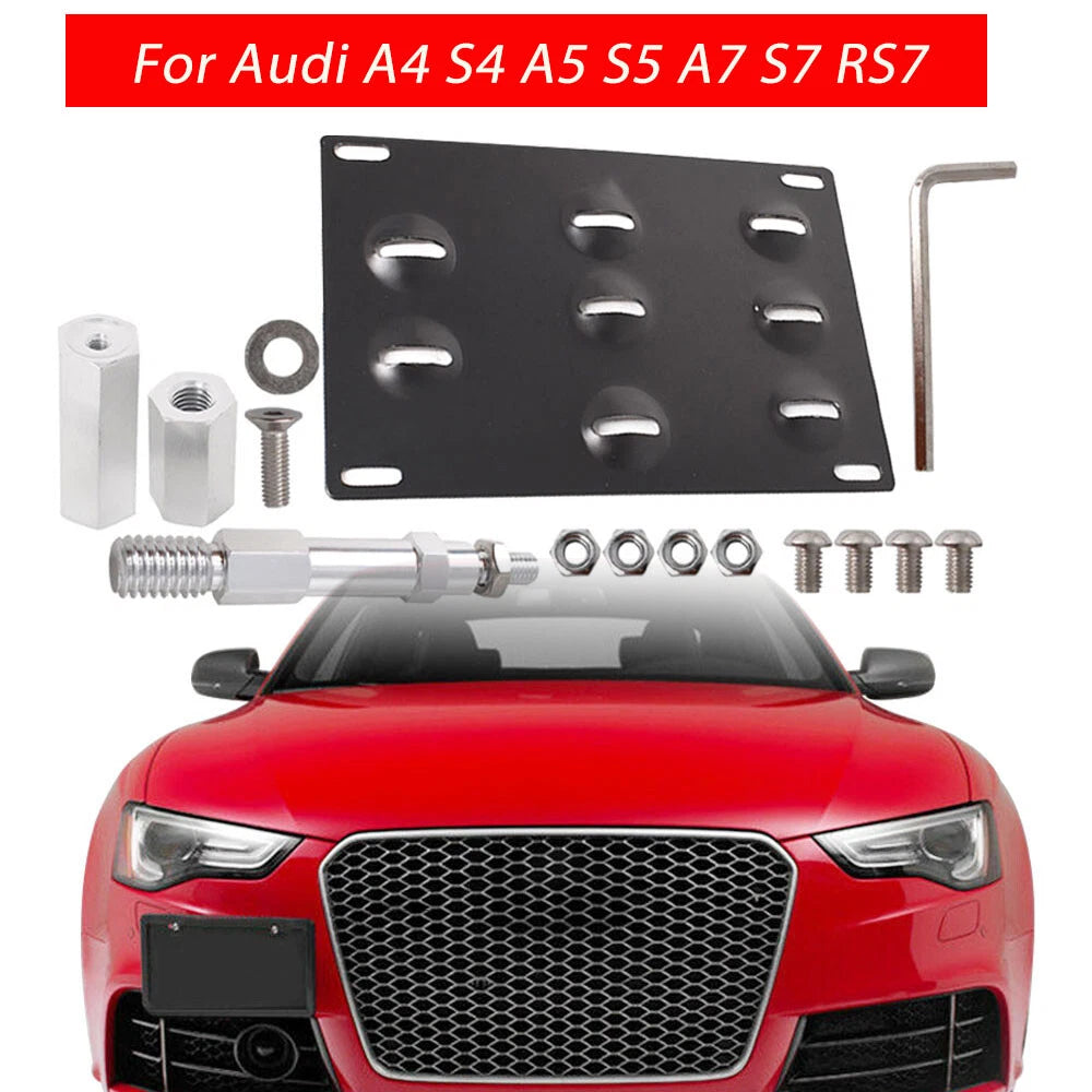 Tow Hook License Plate Mount Bracket for Audi A5/S5/RS5 (2008â2015)