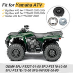 Rear Brake Drum Hub Shoes Cover Kit for Yamaha Big Bear 400 YFM400 (2000–2004)