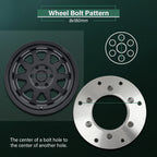 2X 2" Wheel Adapters 6x5.5 to 8x180 for Silverado Sierra 1500 (1999–2025)
