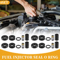 Set of 4 Fuel Injector Seal O Rings for Toyota Cressida (1988) NBR Rubber Black