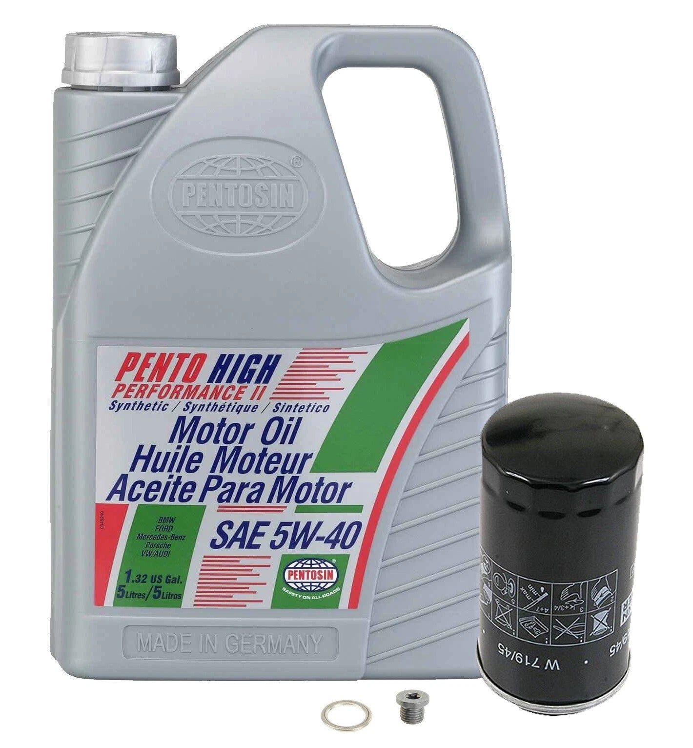 5W-40 Synthetic Oil Change Kit for Audi A3 A4 A5 A6 Q3 TT Quattro CC Eos Tiguan (2006–2023)