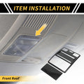 Set of 2 Carbon Fiber Pattern Front Roof Reading Light Covers for Ford Maverick (2022–2024)