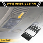 Set of 2 Carbon Fiber Pattern Front Roof Reading Light Covers for Ford Maverick (2022–2024)