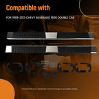 Set of 2 Side Step Bars for Chevy Silverado 1500 Double Cab (1999–2013) 500LBS
