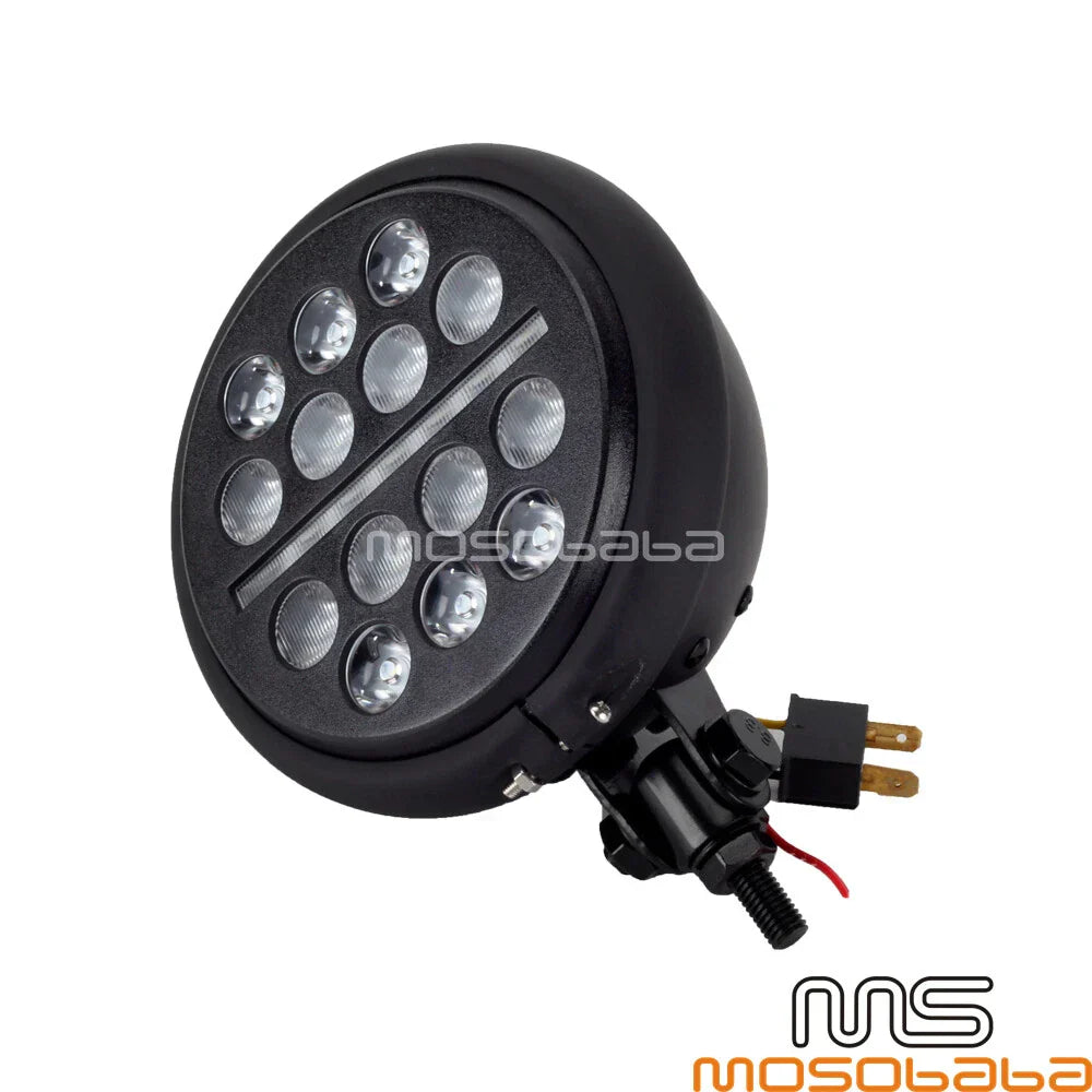 LED Headlight Lamp w/DRL for Harley Dyna FXDF FXDL FXDLS (2006-2023)