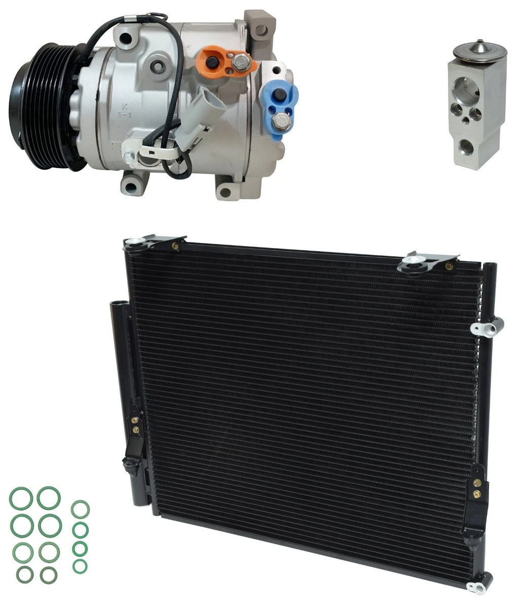 A/C Compressor Kit With Condenser for Toyota Sequoia 5.7L (2013–2017)