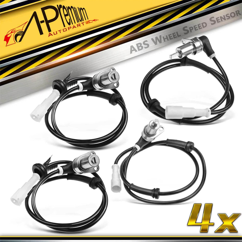 Set of 4 ABS Wheel Speed Sensors for BMW 318i 325 325E 325i M3