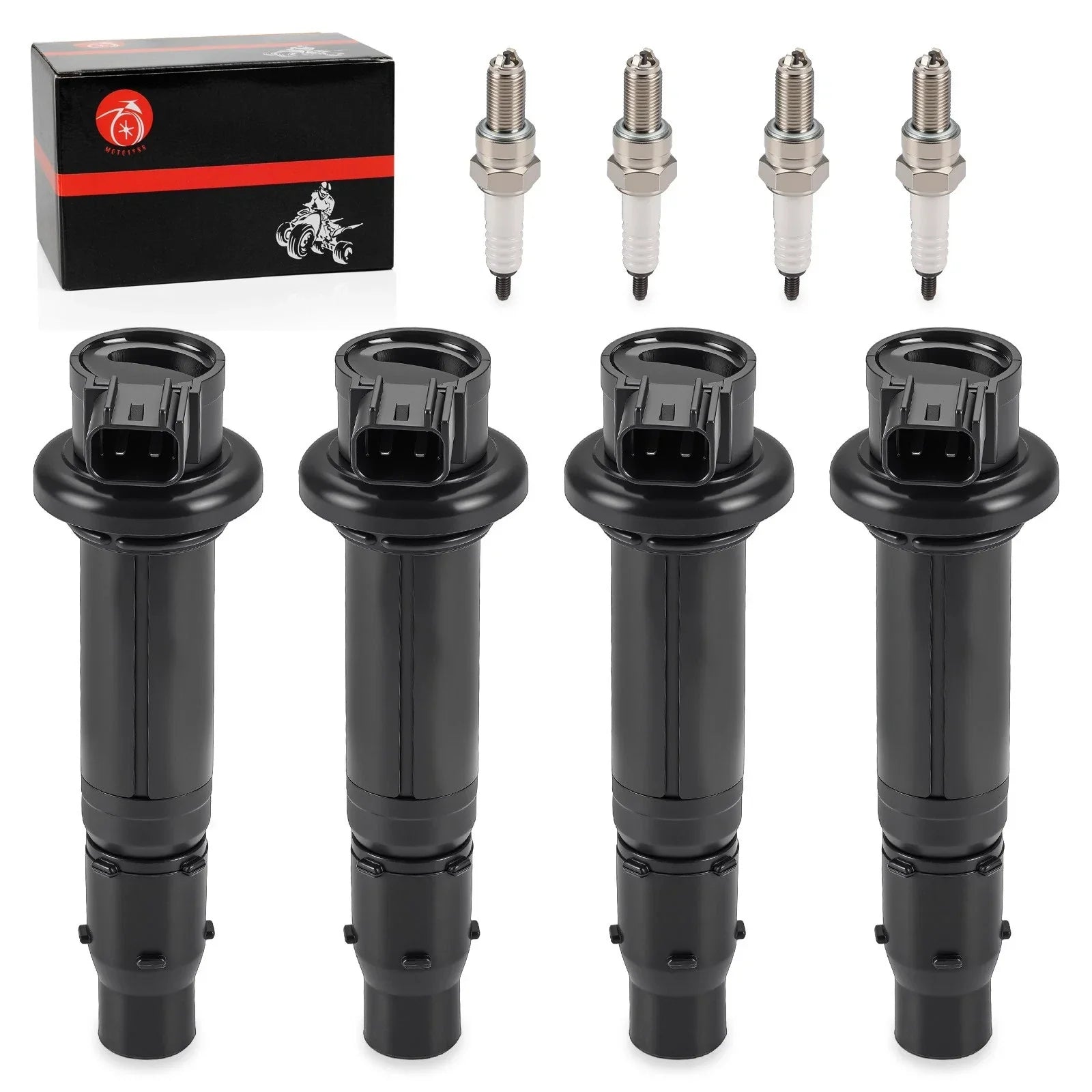 Ignition Coils w/ Spark Plug for Yamaha YZF-R6 (1998–2012)