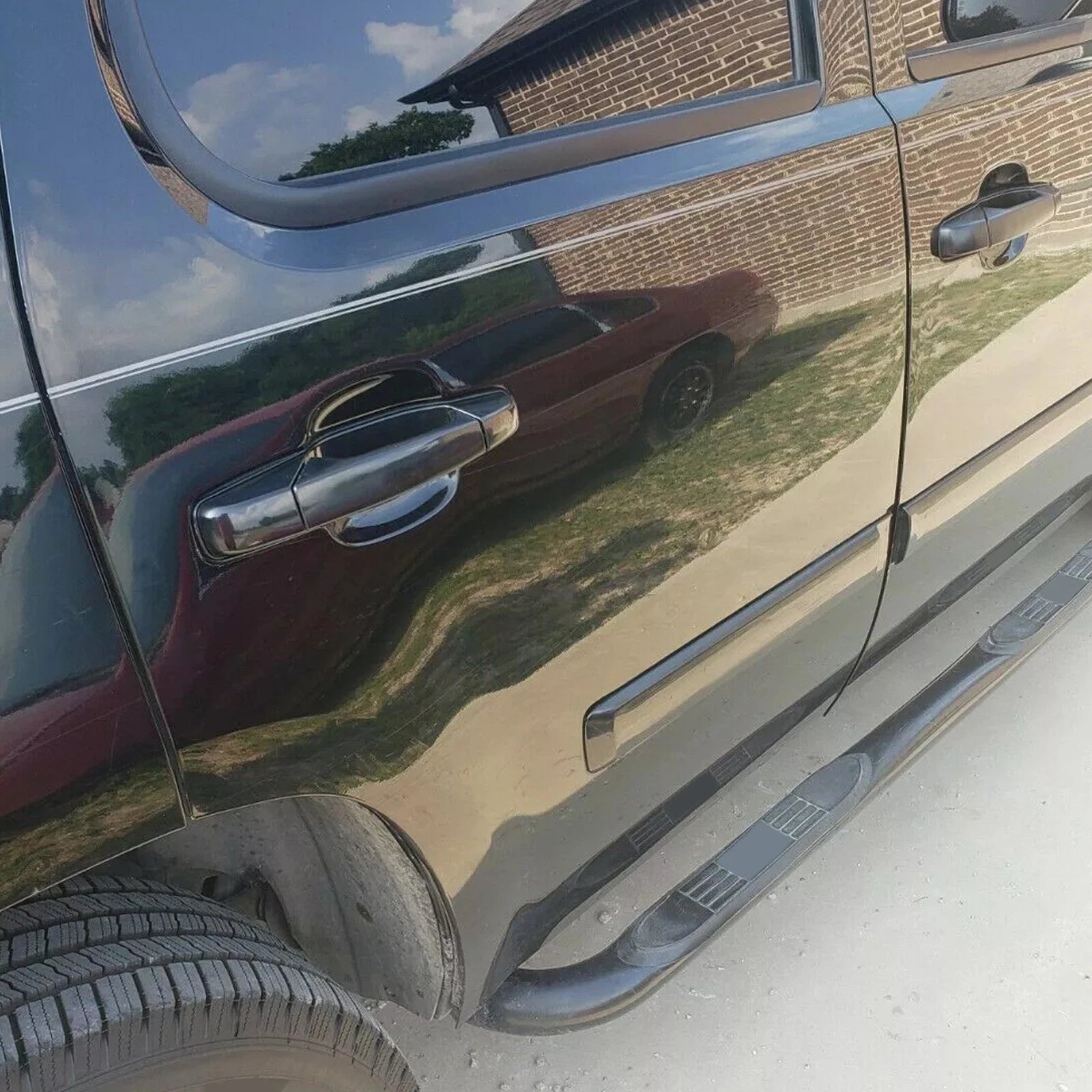 Set of 4 Door Handles for Chevy GMC Tahoe Yukon Sierra (2007–2014) Black