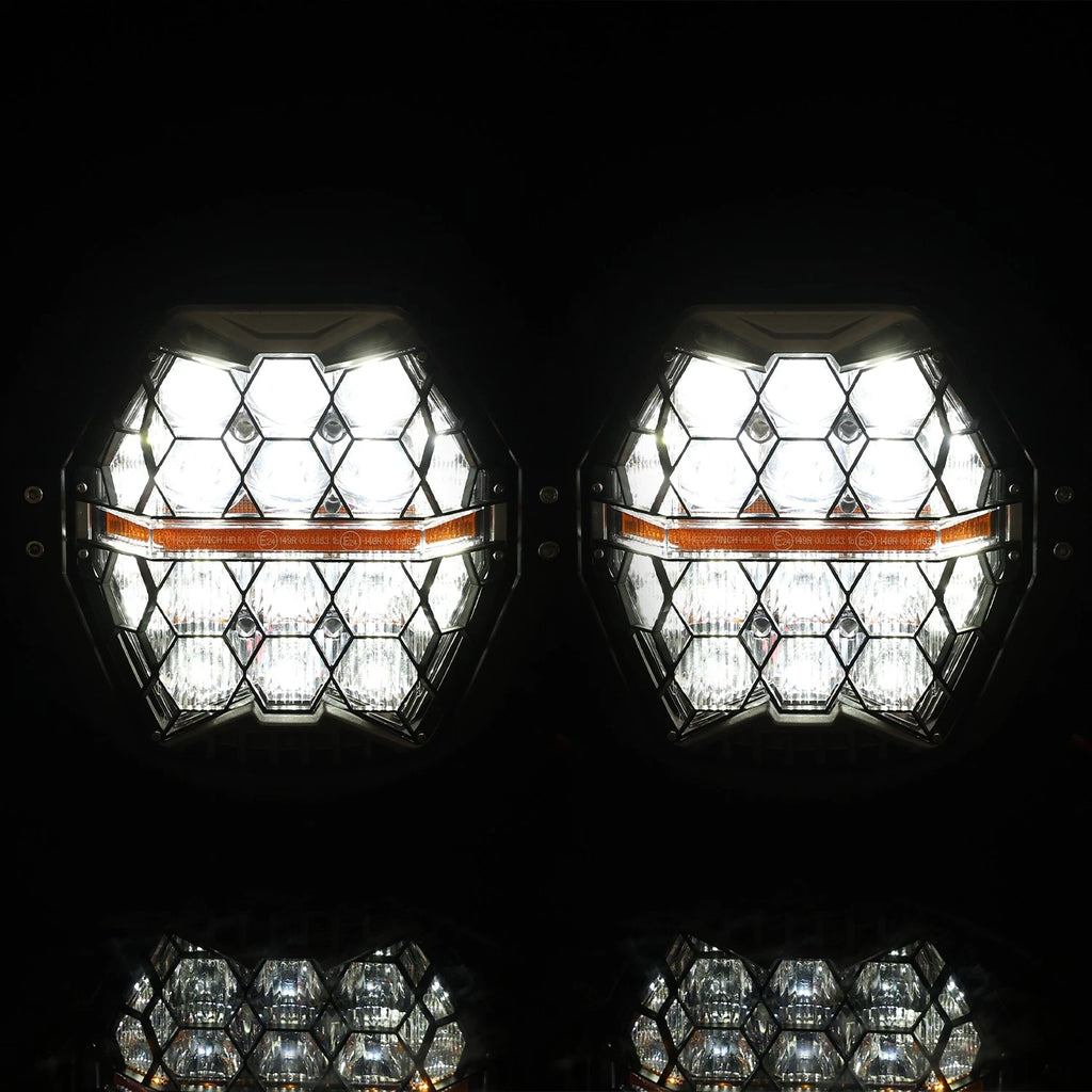 Dual LED Headlight for Harley Road Glide (2015–2024) - DHL & Hi/Lo Beam