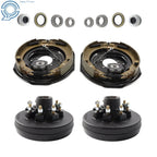 7000 lb Axle Trailer Hub Drum Kits with 12"x2" Electric Brakes (8 on 6.5")