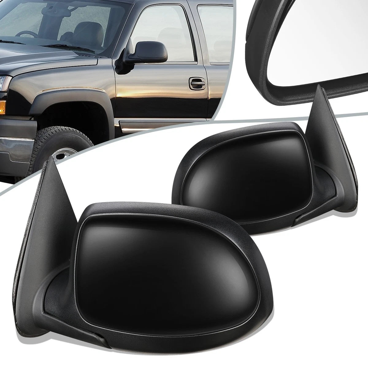 Pair Power Side View Door Mirrors for Silverado Sierra (1999–2002) GM1320231 GM1321231