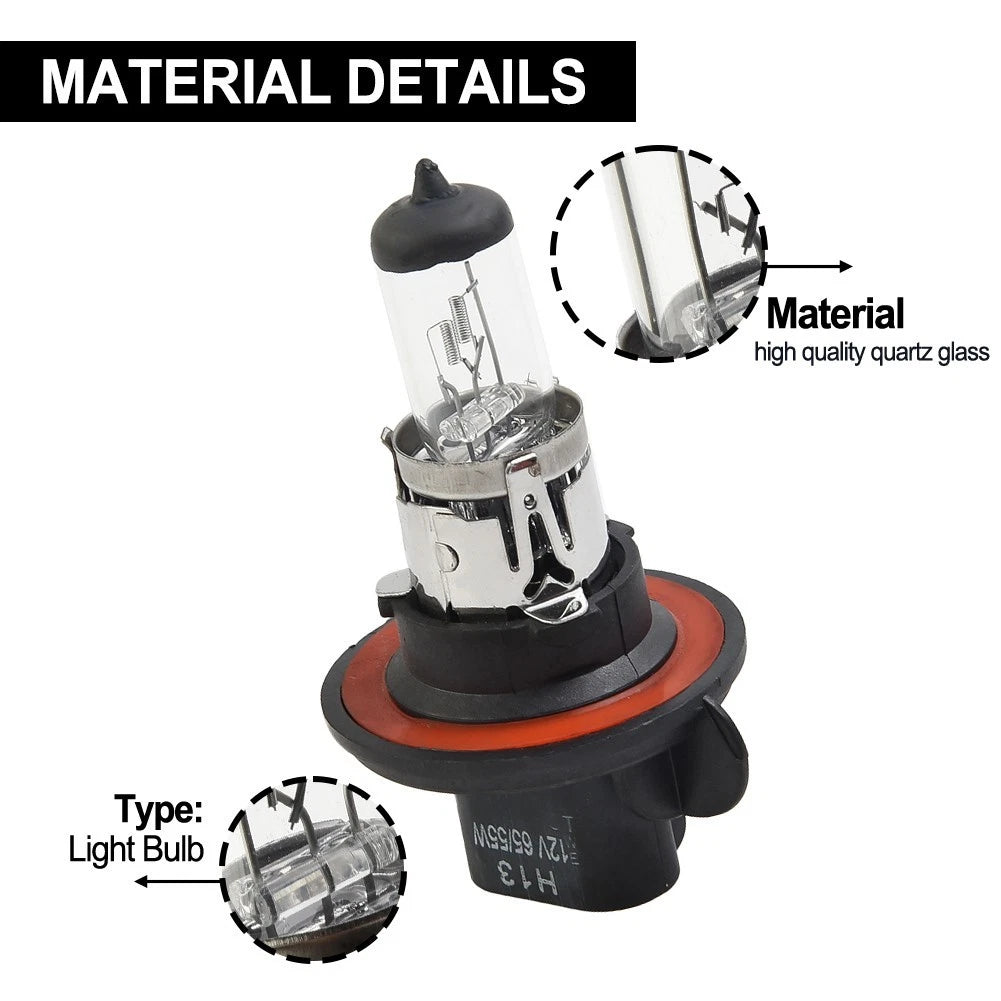 LED High Beam Light Bulb 12V 55W for