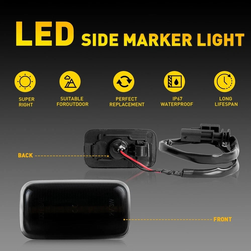 White LED Marker Light for GMC Sierra 2500 3500 HD Dually Bed (2015–2023) EPY