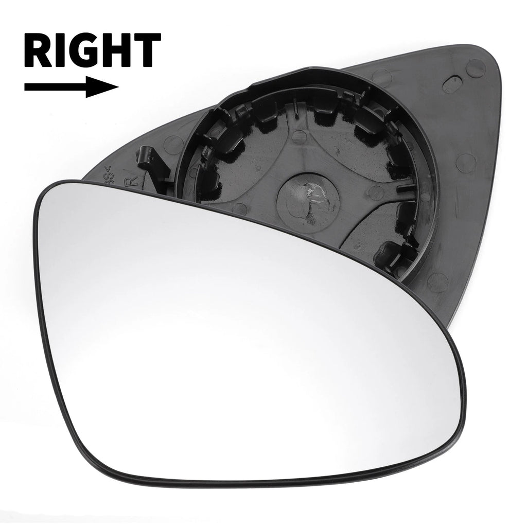 Right Side White Mirror Glass for Peugeot 108 (Non-heated)