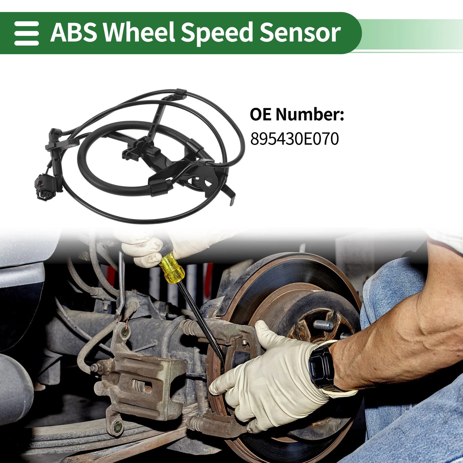 ABS Wheel Speed Sensor No. 895430E070 for Toyota Highlander (2020–2023)