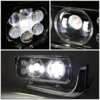 LED Halo DRL Projector Headlights for Peterbilt 359 379 389 (1981–2021)
