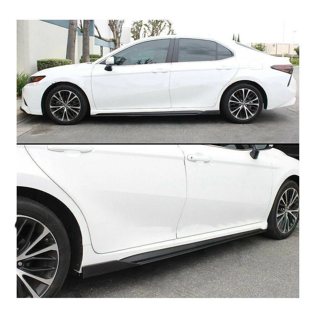 Set of 4 Black Side Skirt Extensions for Toyota Camry (2018–2023)