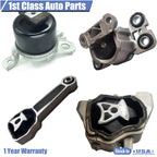 Set of 4 Engine & Torque Strut Mounts for Volvo S60 S80 V70 XC70 (2000–2010)