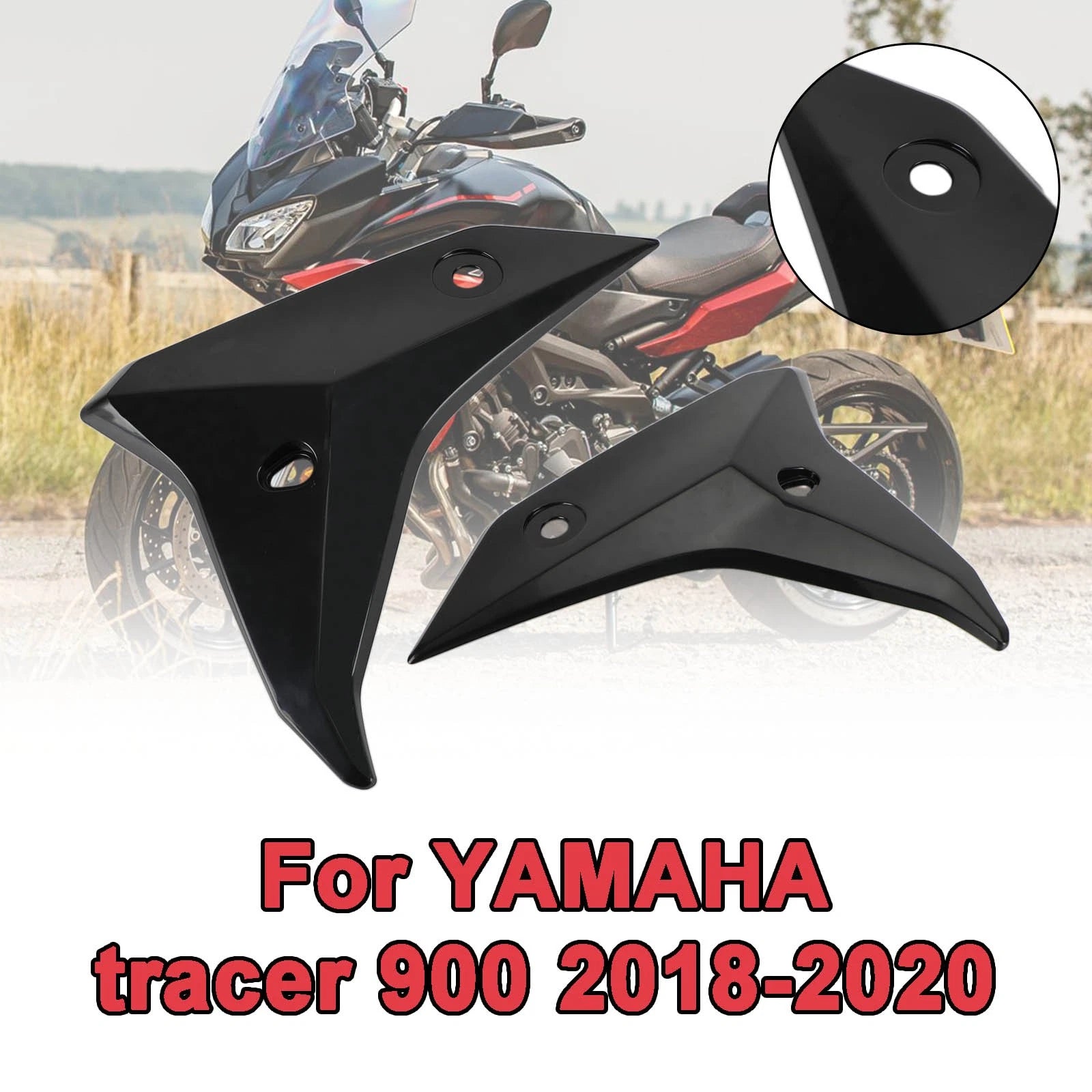 Unpainted Radiator Side Fairing Panels for Yamaha Tracer 900/GT (2018–2020)