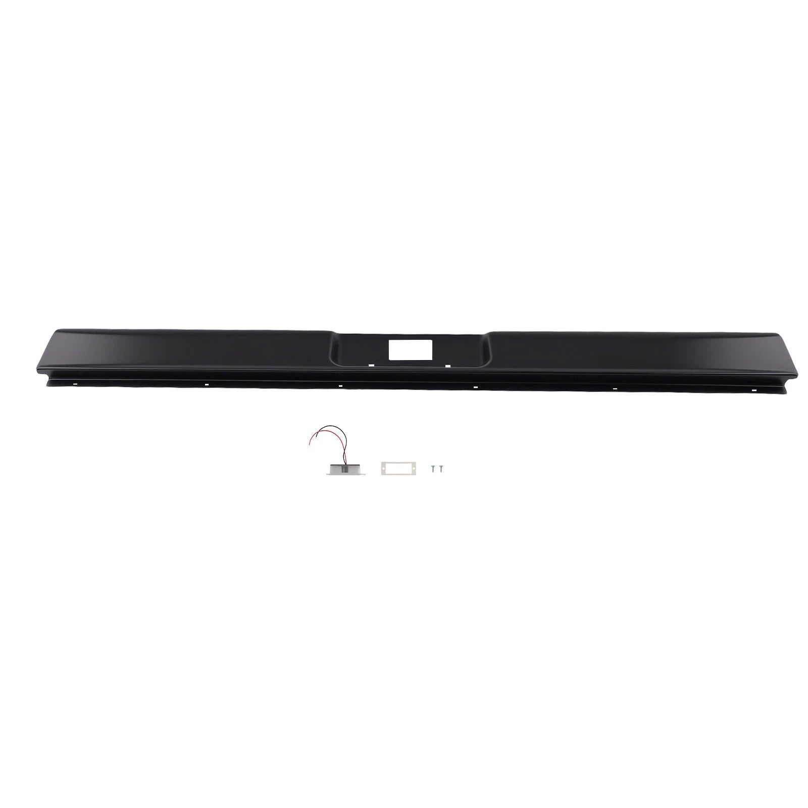 Black Rear Roll Pan for Chevy C10 C20 Pickup Fleetside (1973–1987) Steel