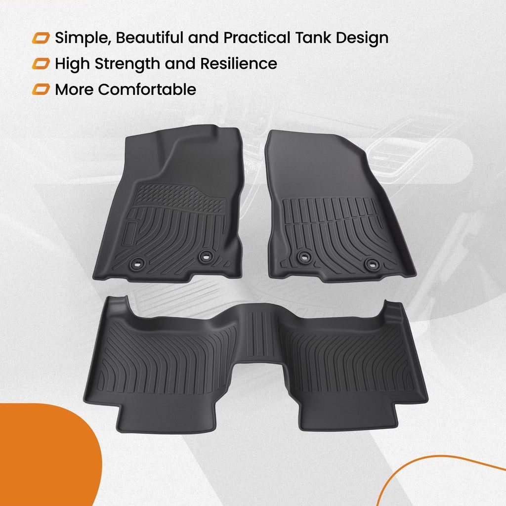 Set of 4 TPE Floor Mats for Lexus NX300 NX300h NX200t (2015–2021) Black