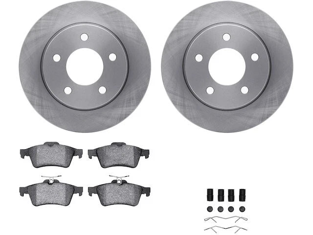 Rear Brake Pad and Rotor Kit for Mazda 3 (2004–2005) WY326JB